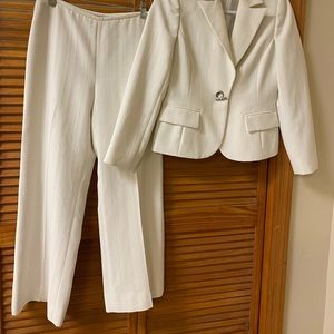Liz Claiborne wide leg trouser pant suit